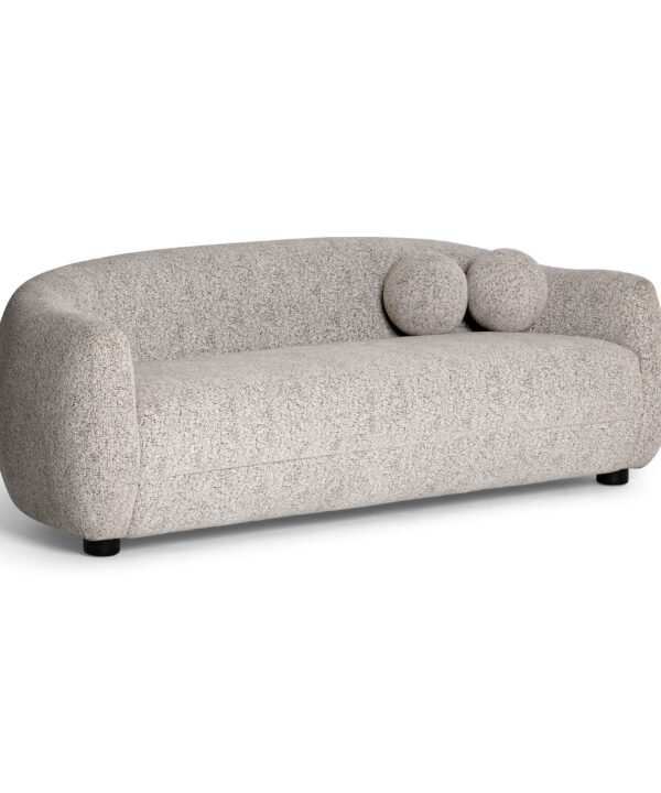 Judy 80" Black and White Woven Performance Fabric Sofa - Luxe Home Furnishings (Jersey City, NJ)