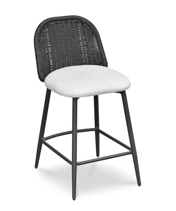 Alexa Performance Fabric Outdoor Stool - Luxe Home Furnishings (Jersey City, NJ)