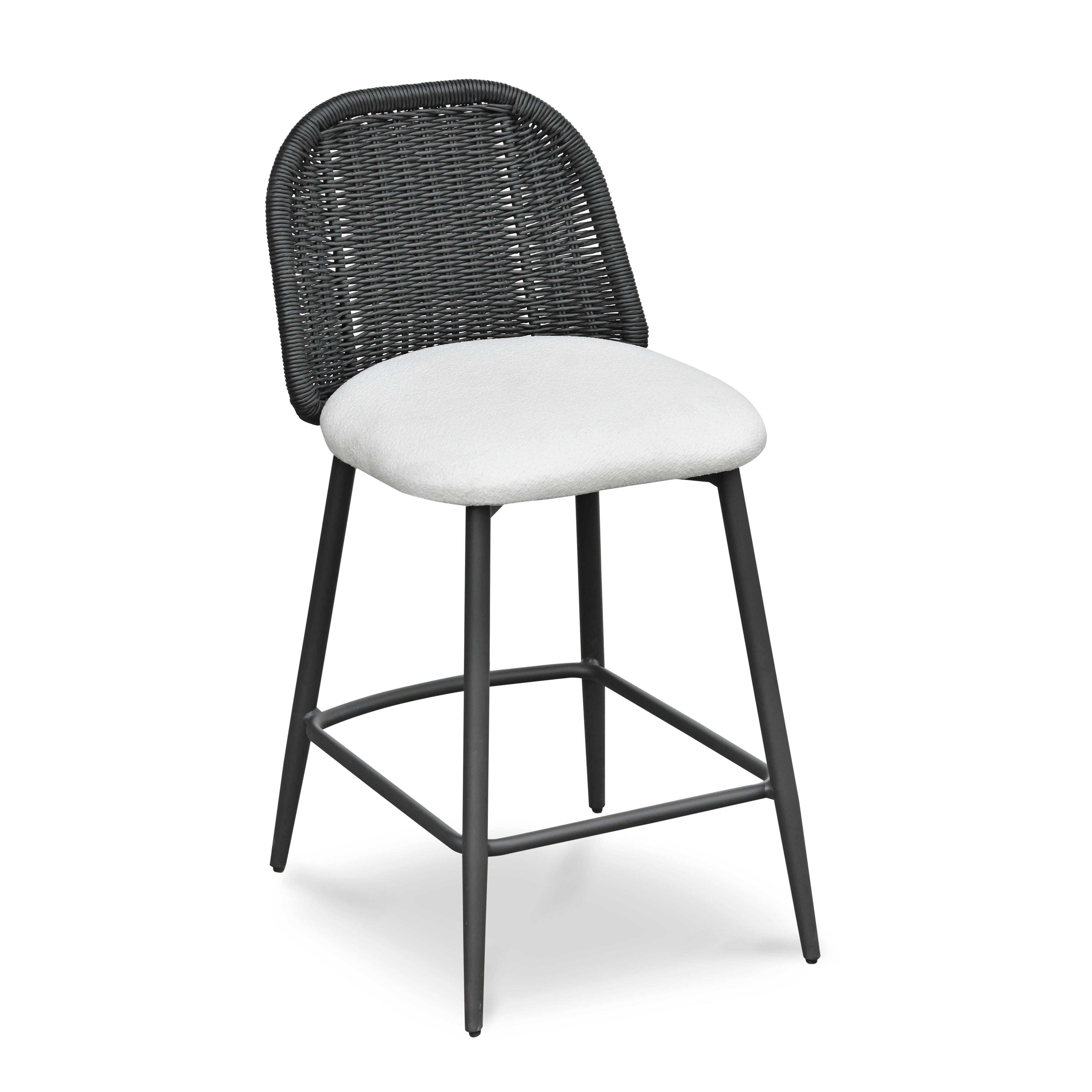 Alexa Performance Fabric Outdoor Stool - Luxe Home Furnishings (Jersey City, NJ)