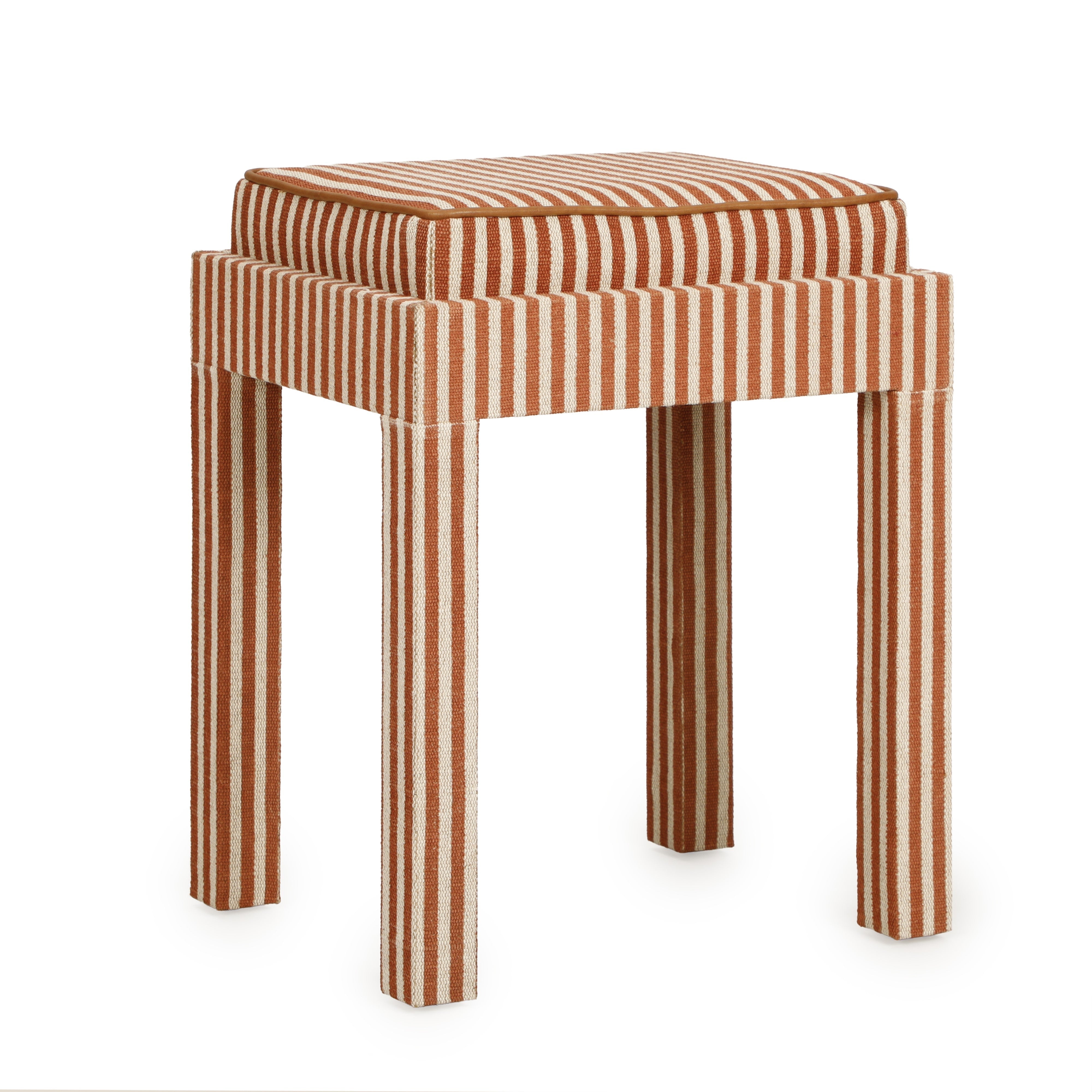 Kora Cotton Jute Contract-Grade Accent Stool - Luxe Home Furnishings (Jersey City, NJ)