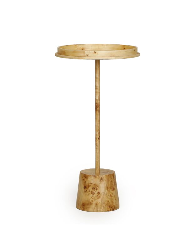 Destin Natural Burl Contract-Grade Side Table - Luxe Home Furnishings (Jersey City, NJ)