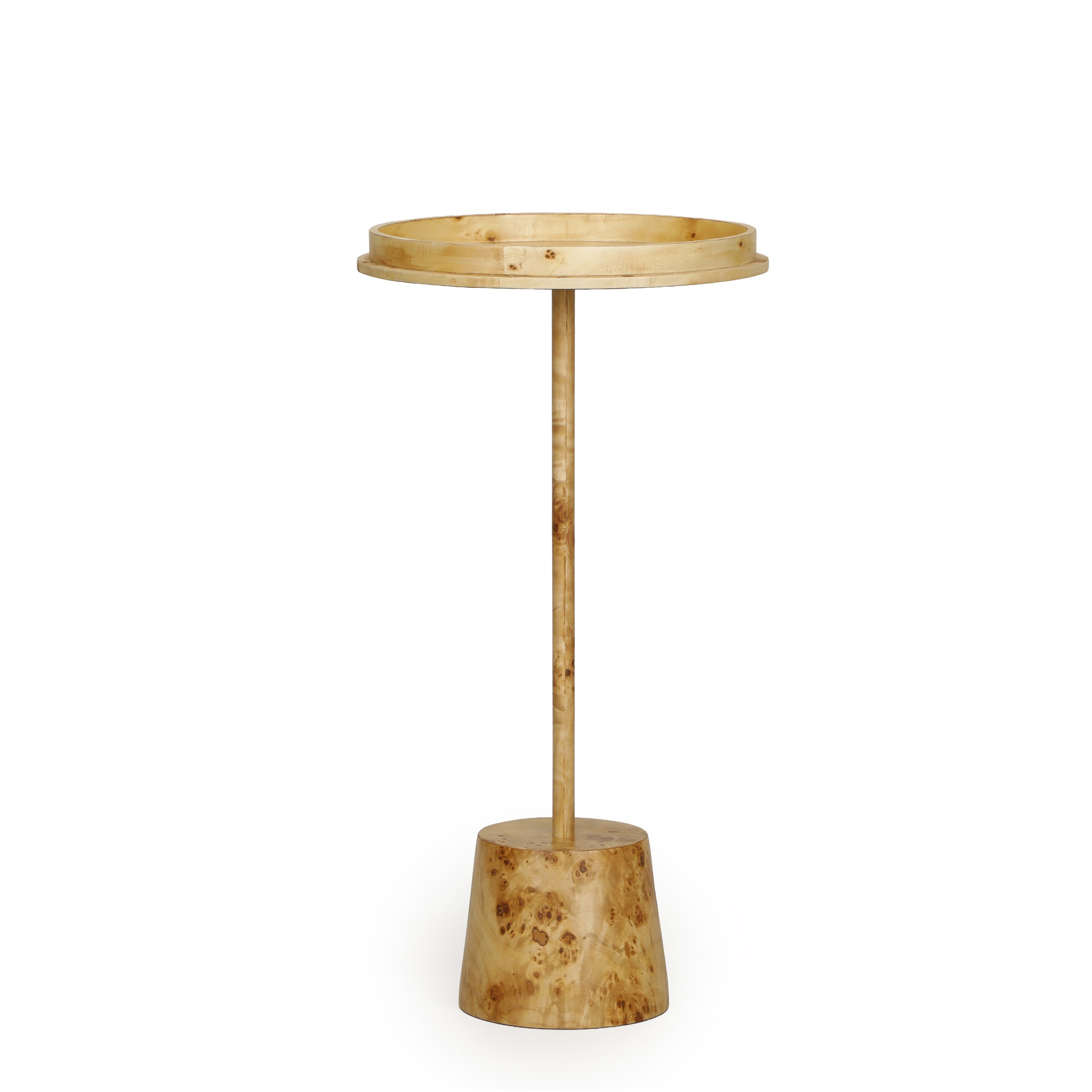 Destin Natural Burl Contract-Grade Side Table - Luxe Home Furnishings (Jersey City, NJ)