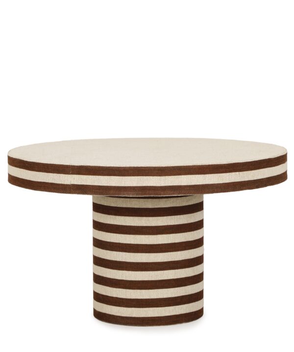 Lyra 30" Natural Striped Cotton Jute Contract-Grade Coffee Table - Luxe Home Furnishings (Jersey City, NJ)