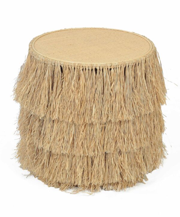 Luau Natural Rattan Round End Table - Luxe Home Furnishings (Jersey City, NJ)
