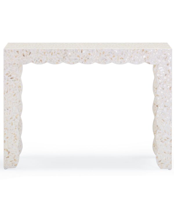 Piara 43" Natural Capiz Shell Console - Luxe Home Furnishings (Jersey City, NJ)
