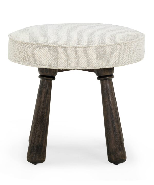 Pookie Performance Boucle Accent Stool - Luxe Home Furnishings (Jersey City, NJ)