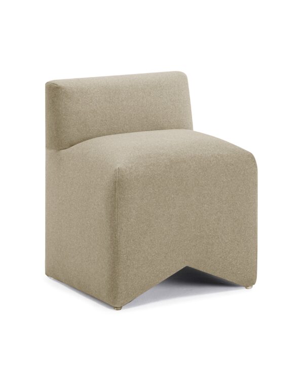 Pippa Taupe Performance Vegan Mohair Accent Stool - Luxe Home Furnishings (Jersey City, NJ)