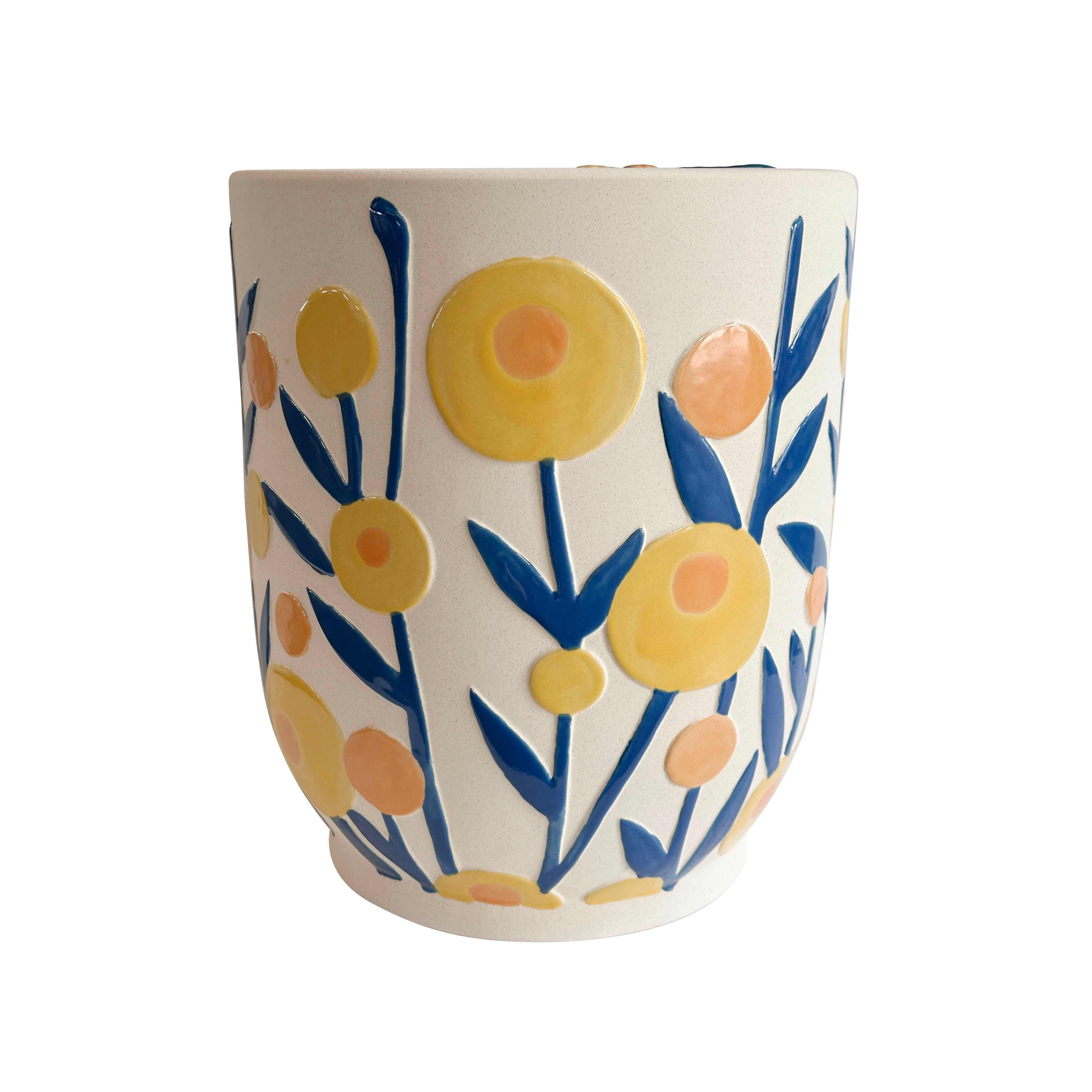 Ceramic Summer Garden Indoor/Outdoor Table - Luxe Home Furnishings (Jersey City, NJ)