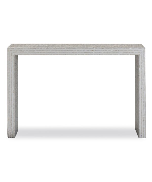 Cyprus 47" Cream Capiz Shell Console Table - Luxe Home Furnishings (Jersey City, NJ)