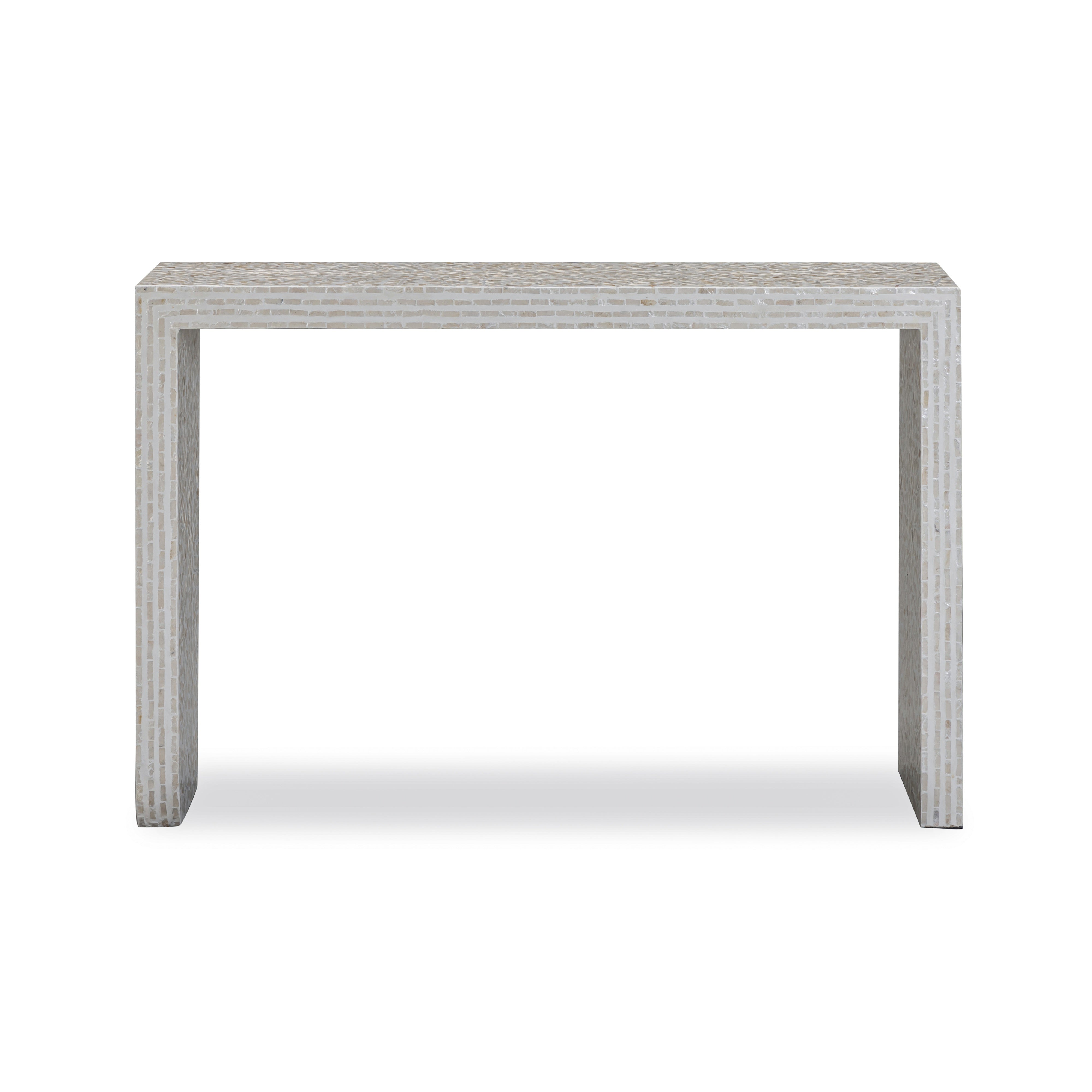 Cyprus 47" Cream Capiz Shell Console Table - Luxe Home Furnishings (Jersey City, NJ)