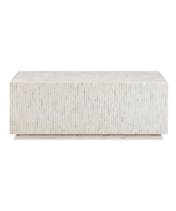 Earl 48" Shell Rectangular Coffee Table - Luxe Home Furnishings (Jersey City, NJ)