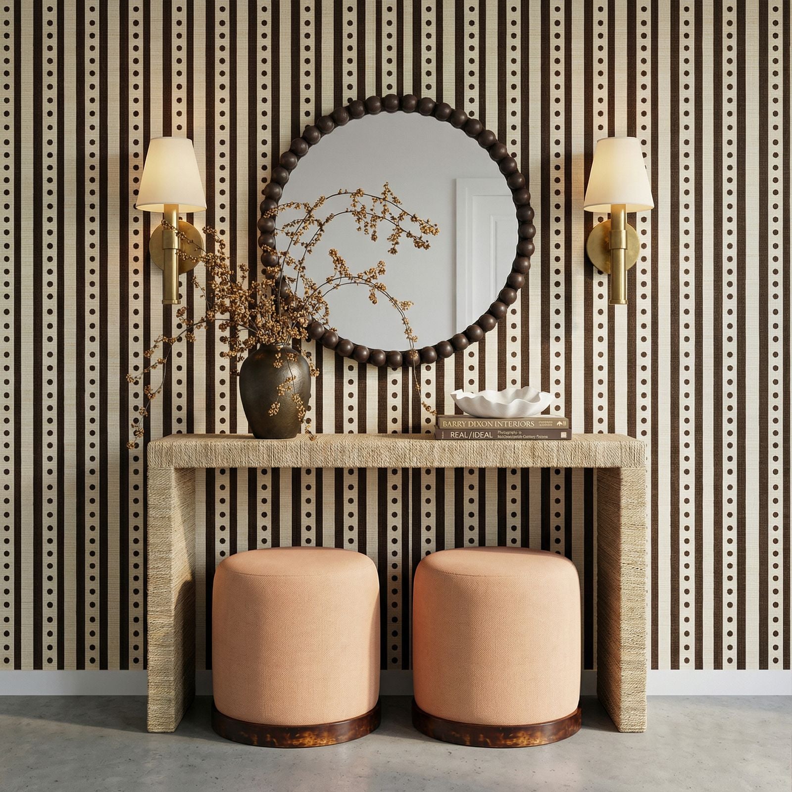 Mona 48" Natural Seagrass Console Table - Luxe Home Furnishings (Jersey City, NJ)