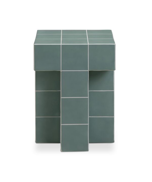 Alma Tile Concrete Indoor/Outdoor Side Table - Luxe Home Furnishings (Jersey City, NJ)