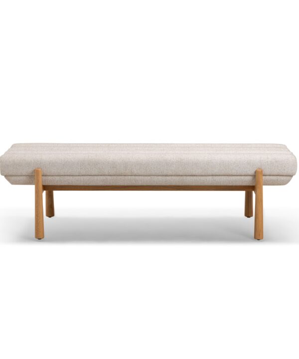 Julianna 56" Textured Performance Fabric Bench - Luxe Home Furnishings (Jersey City, NJ)