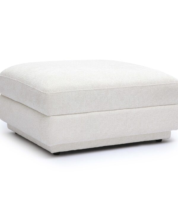 Perry Cream Performance Chenille Modular Ottoman - Luxe Home Furnishings (Jersey City, NJ)