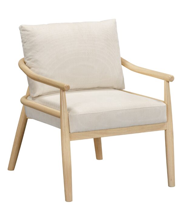 Dixie Cream Performance Corduroy Accent Chair - Luxe Home Furnishings (Jersey City, NJ)