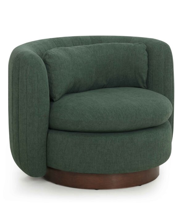 Nura Contract-Grade Chenille Swivel Accent Chair - Luxe Home Furnishings (Jersey City, NJ)