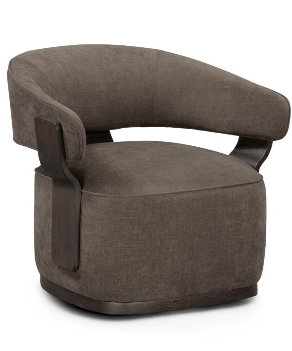 Madison Linen Performance Chenille Swivel Accent Chair - Luxe Home Furnishings (Jersey City, NJ)