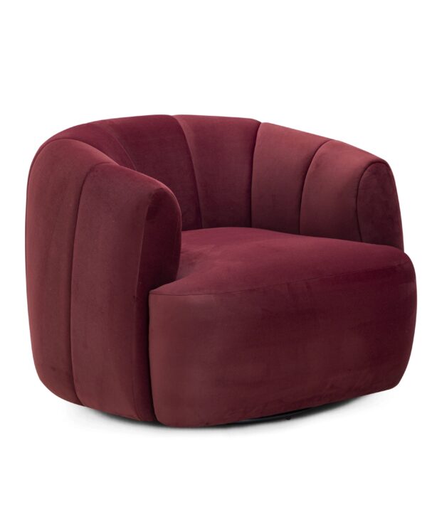 Jasmine Performance Velvet Swivel Accent Chair - Luxe Home Furnishings (Jersey City, NJ)