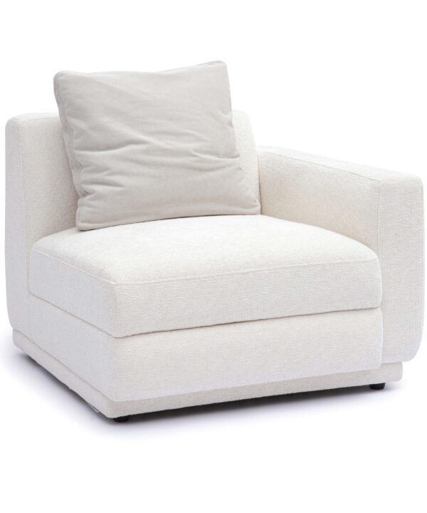 Perry Cream Performance Chenille Modular Corner Chair - Luxe Home Furnishings (Jersey City, NJ)