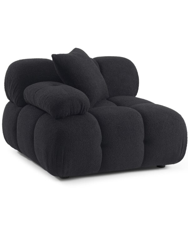 Calliope Performance Vegan Shearling Modular Corner Chair - Luxe Home Furnishings (Jersey City, NJ)