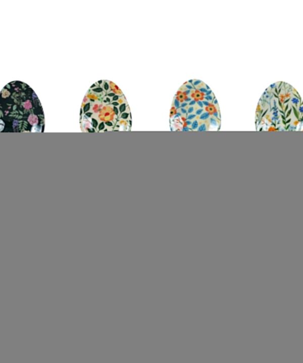 Planted Tea Spoons in Mixed Garden Prints - Set of 4 - Luxe Home Furnishings (Jersey City, NJ)