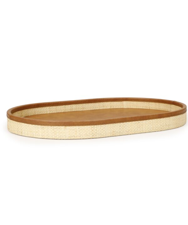Hakiri Natural Raffia Contract-Grade Storage Tray - Luxe Home Furnishings (Jersey City, NJ)