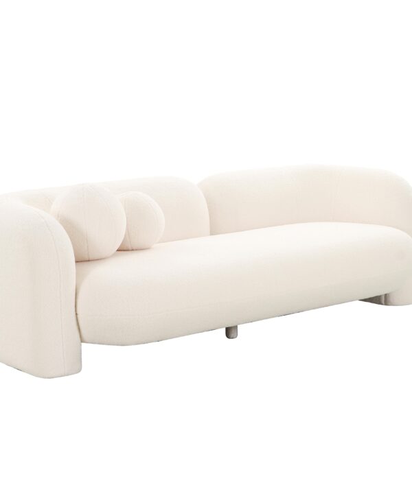 Amelie 91" Contract-Grade Faux Fur Sofa - Luxe Home Furnishings (Jersey City, NJ)