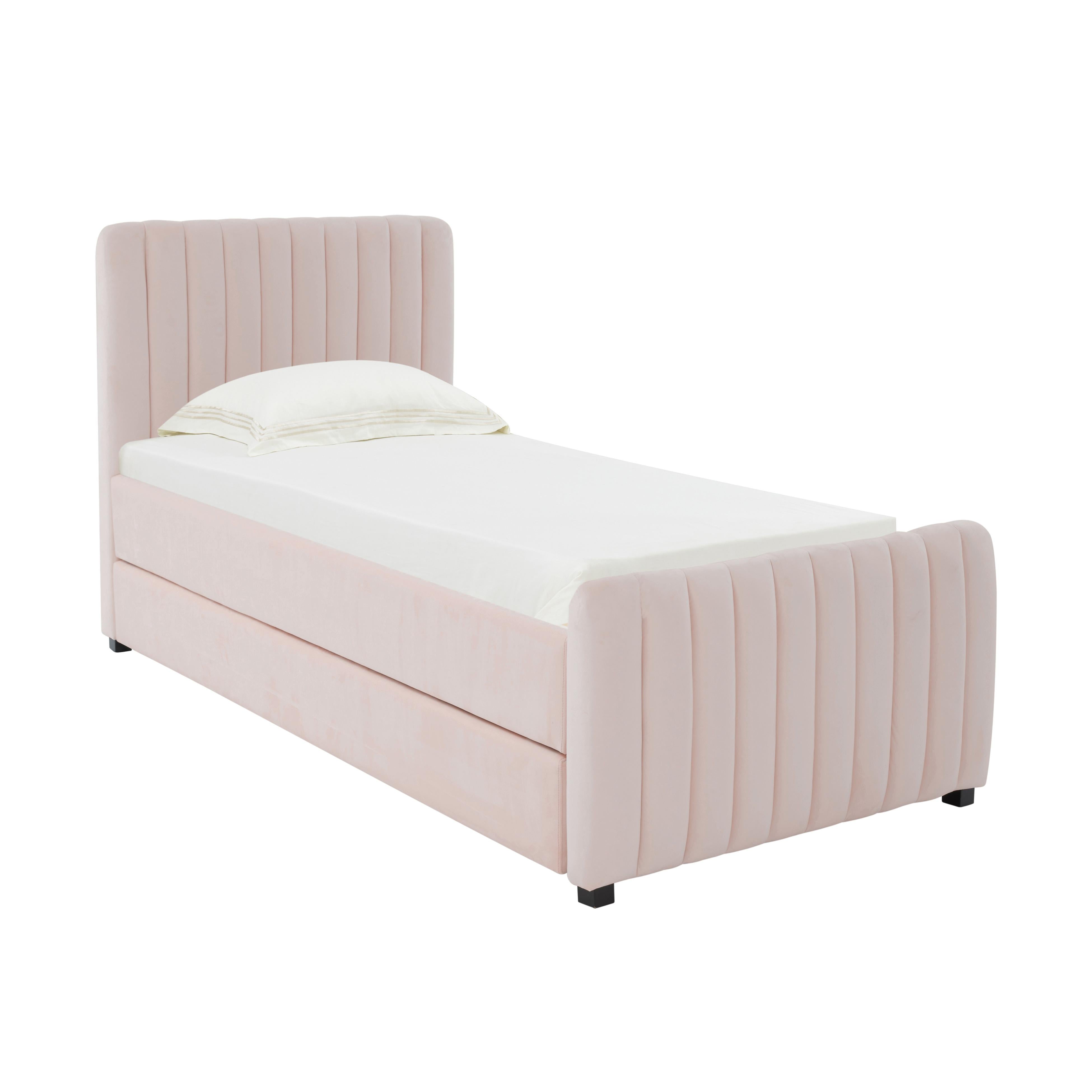 Angela Performance Velvet Trundle Bed in Twin - Luxe Home Furnishings (Jersey City, NJ)