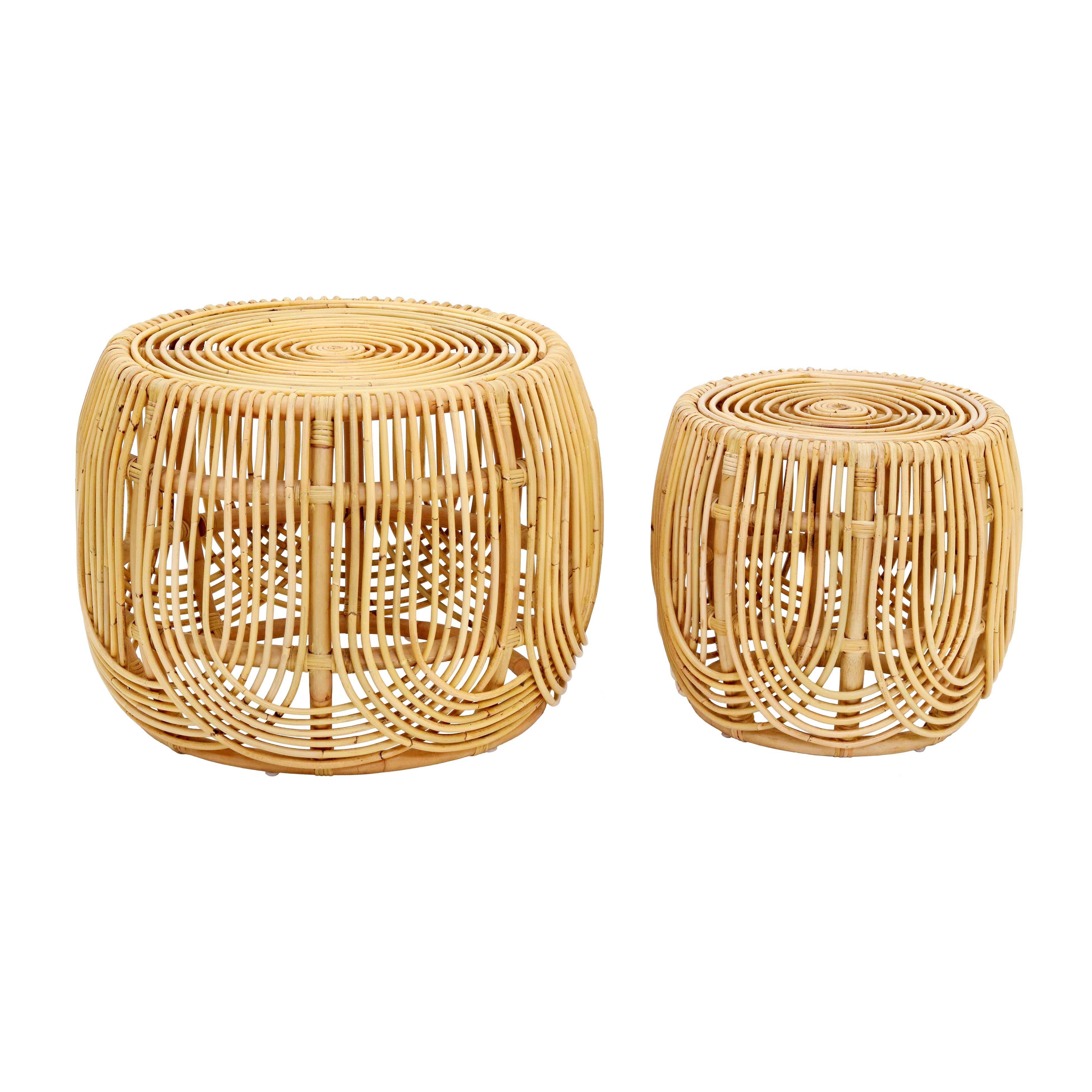 Azrina 2-Piece Rattan Nesting Table Set - Luxe Home Furnishings (Jersey City, NJ)