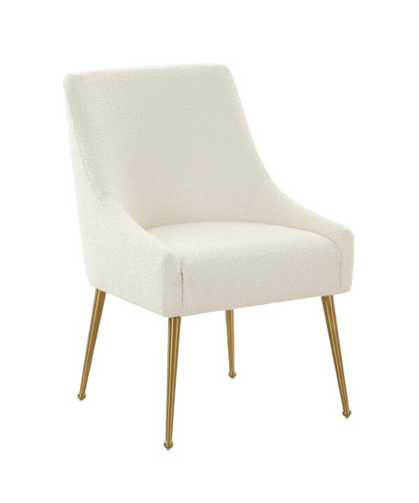Beatrix Cream Performance Boucle Side Chair - Luxe Home Furnishings (Jersey City, NJ)