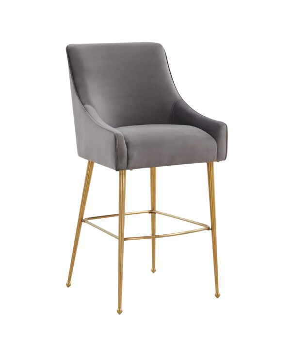 Beatrix Performance Velvet Stool - Luxe Home Furnishings (Jersey City, NJ)