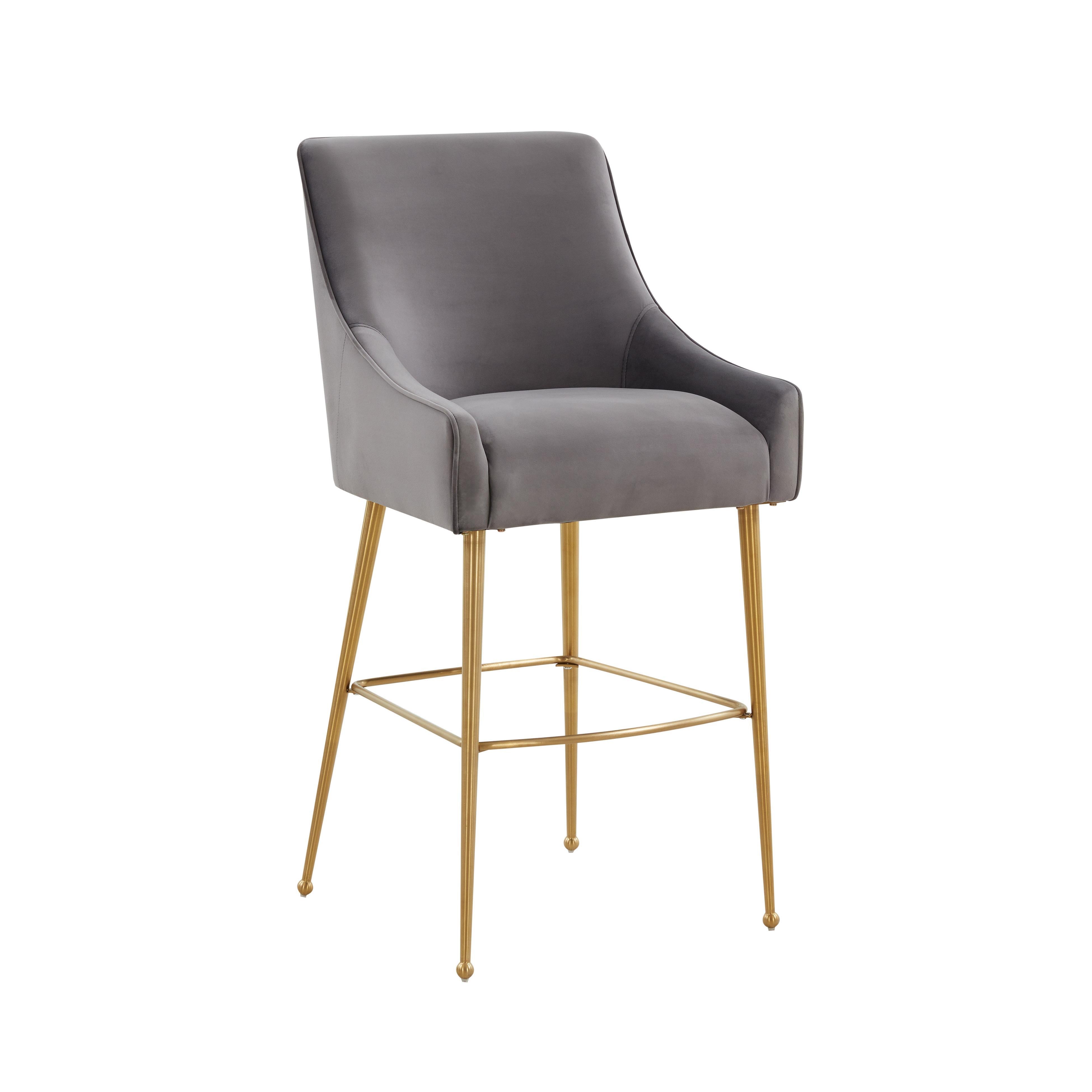 Beatrix Performance Velvet Stool - Luxe Home Furnishings (Jersey City, NJ)