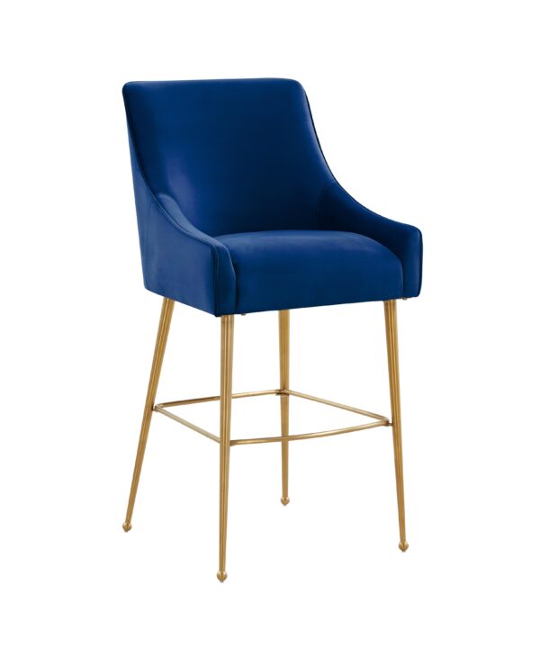 Beatrix Performance Velvet Stool - Luxe Home Furnishings (Jersey City, NJ)