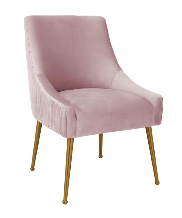 Beatrix Pleated Performance Velvet Dining Chair - Luxe Home Furnishings (Jersey City, NJ)