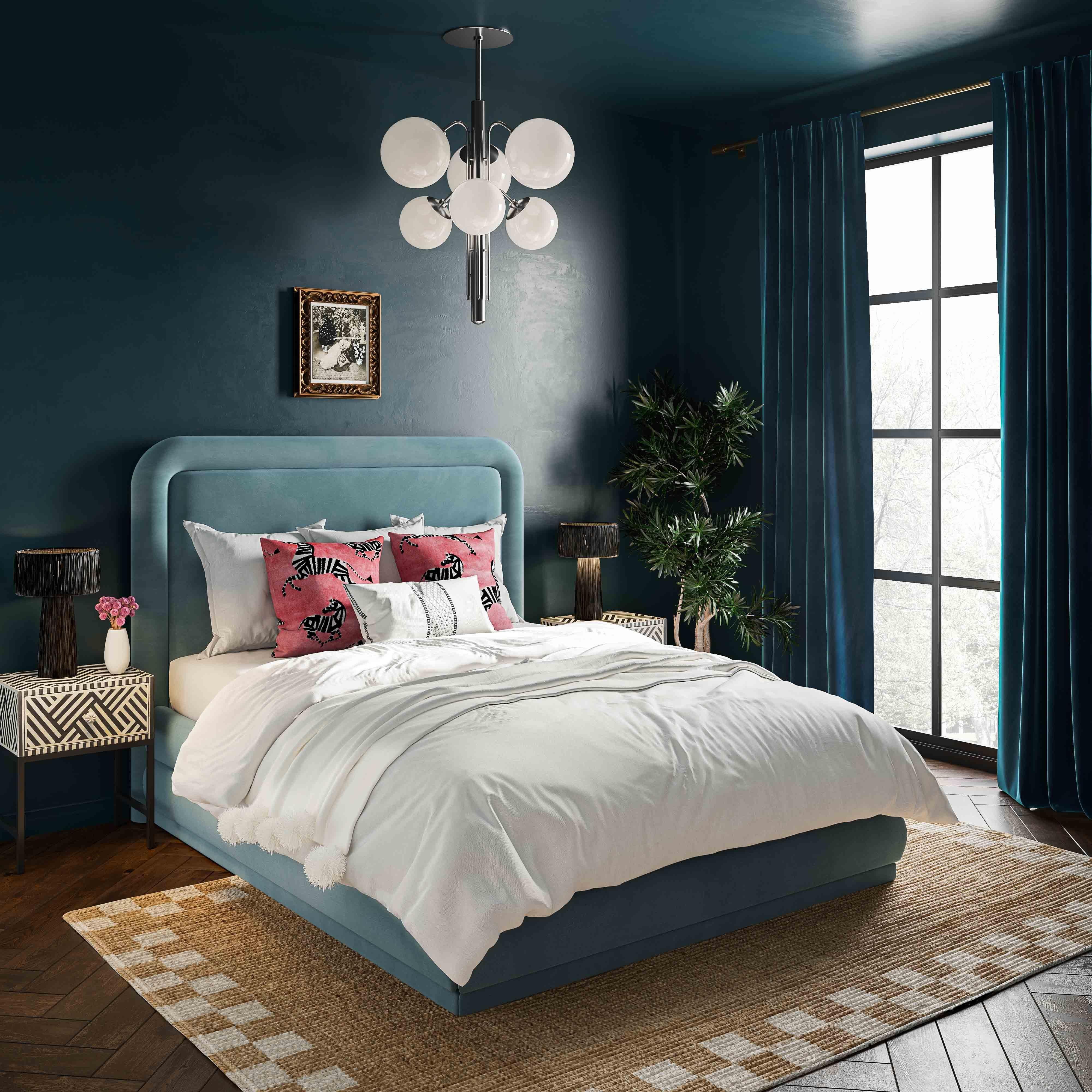 Briella Performance Velvet Bed - Luxe Home Furnishings (Jersey City, NJ)