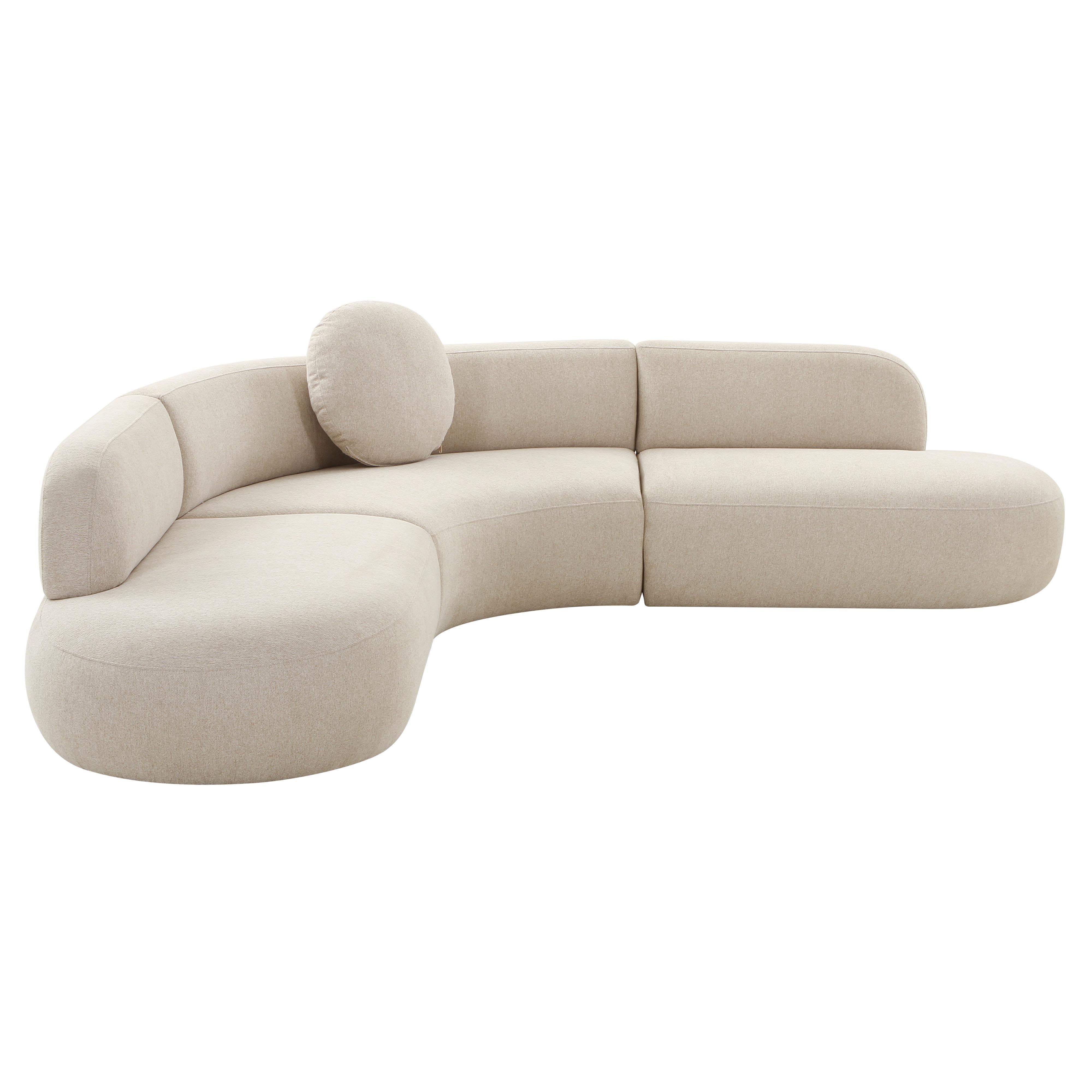 Broohah 3-Piece Performance Fabric L-Shaped Sectional - Luxe Home Furnishings (Jersey City, NJ)
