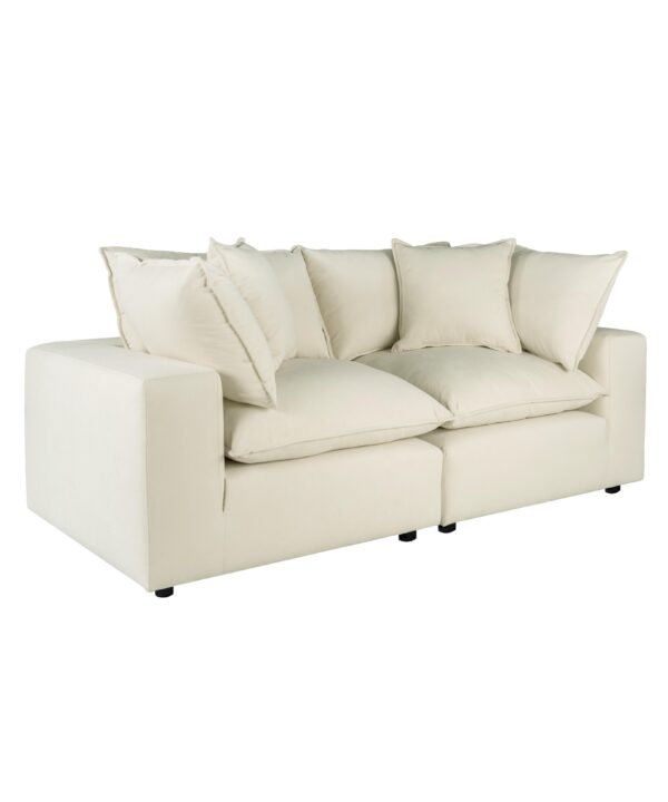 Cali 80" Performance Fabric Modular Loveseat - Luxe Home Furnishings (Jersey City, NJ)