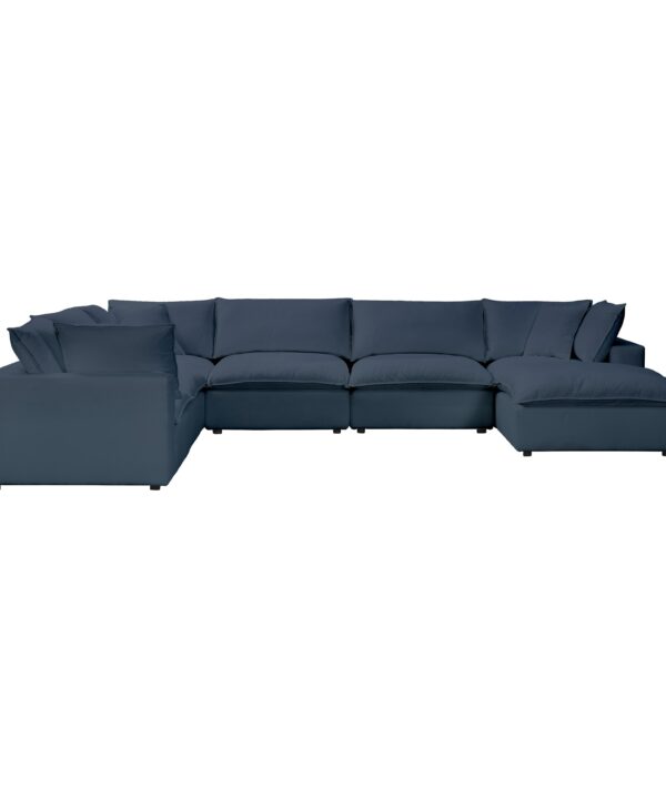 Cali 7-Piece Performance Fabric Modular Large Chaise Sectional - Luxe Home Furnishings (Jersey City, NJ)