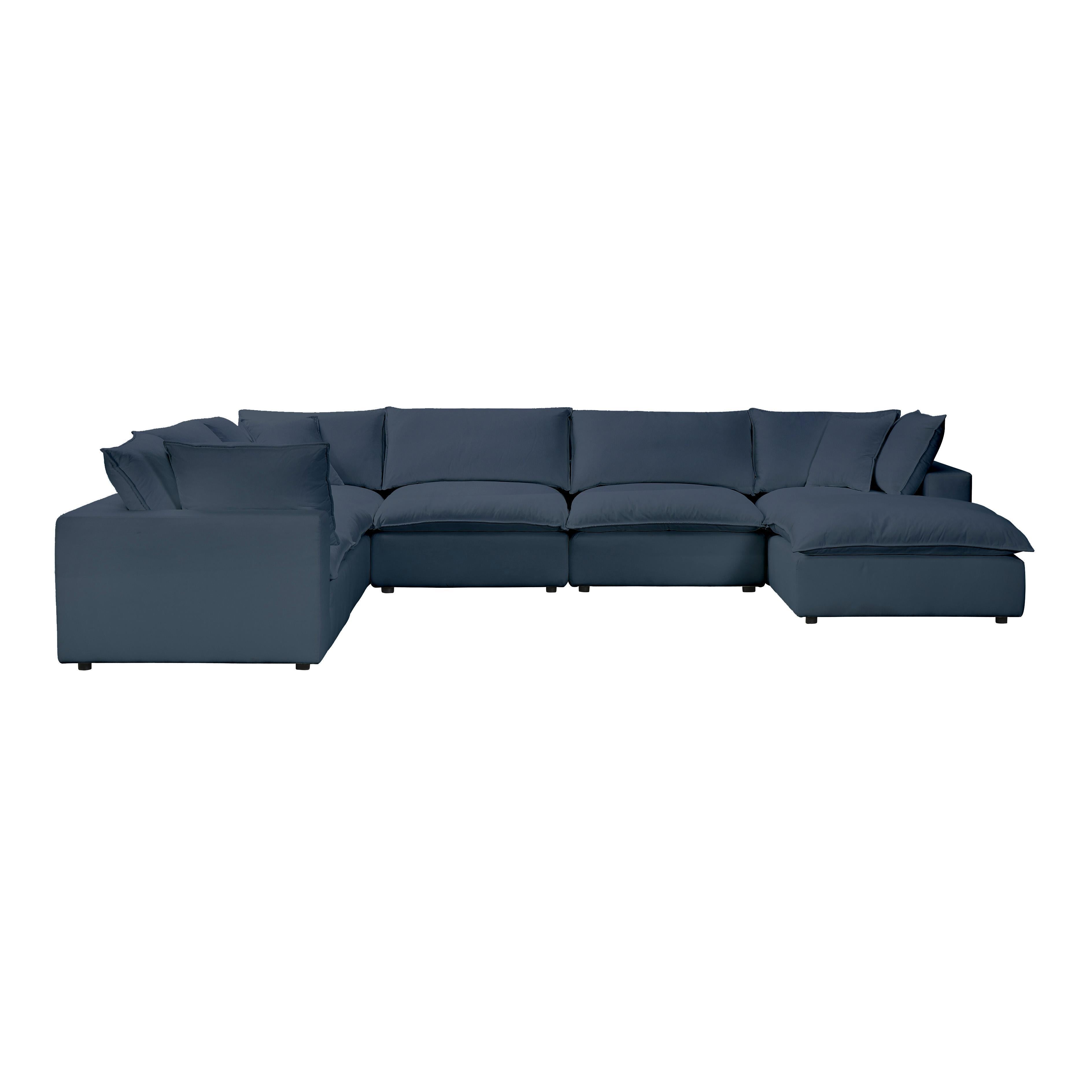 Cali 7-Piece Performance Fabric Modular Large Chaise Sectional - Luxe Home Furnishings (Jersey City, NJ)