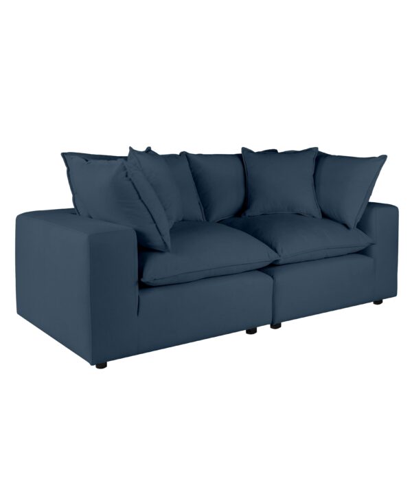 Cali 80" Performance Fabric Modular Loveseat - Luxe Home Furnishings (Jersey City, NJ)
