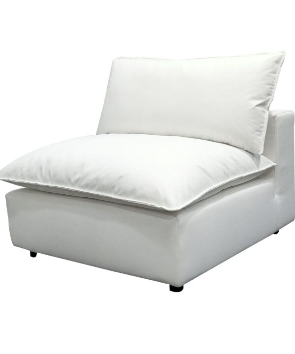 Cali Performance Fabric Modular Armless Chair - Luxe Home Furnishings (Jersey City, NJ)