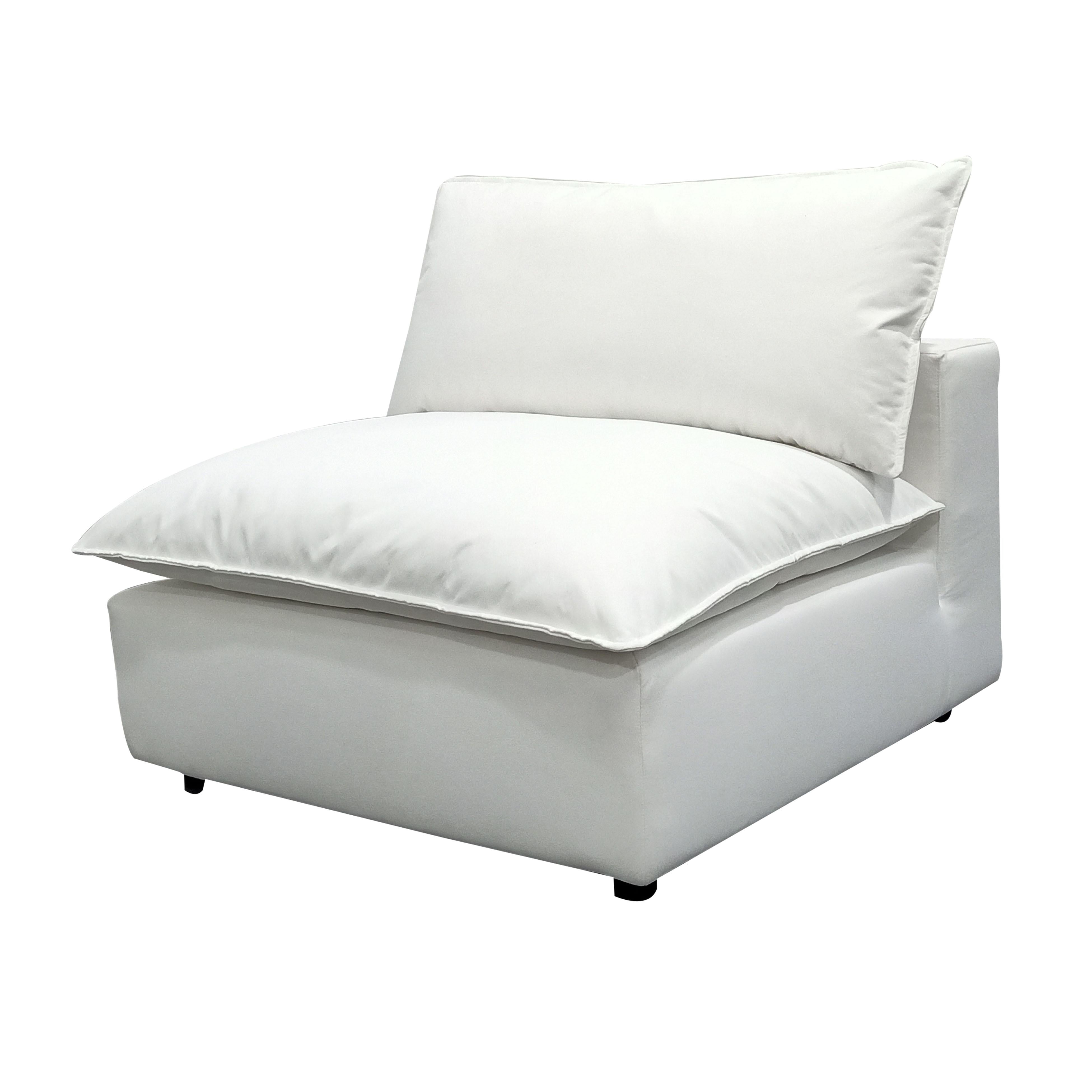 Cali Performance Fabric Modular Armless Chair - Luxe Home Furnishings (Jersey City, NJ)