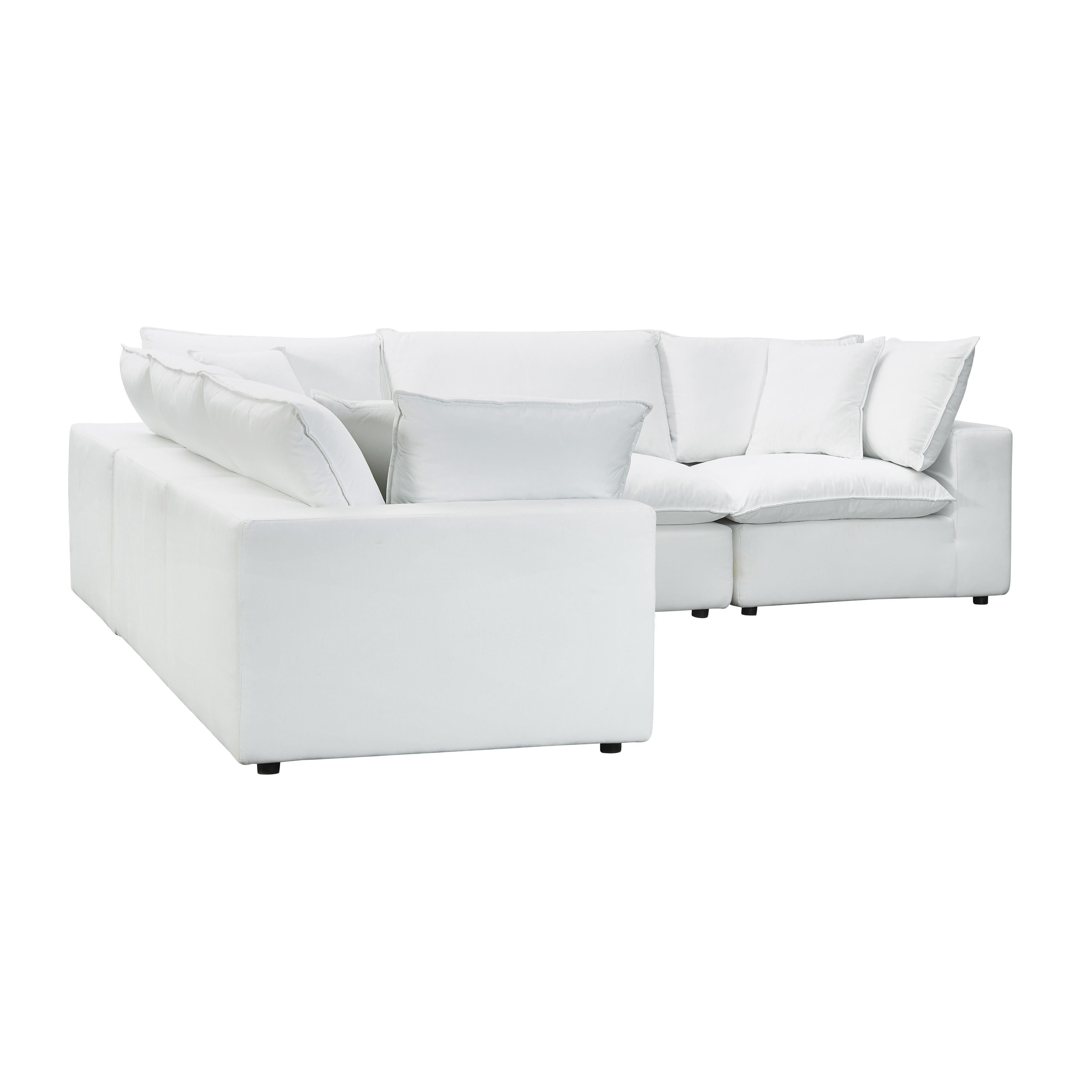 Cali 5-Piece Performance Fabric Modular L-Sectional - Luxe Home Furnishings (Jersey City, NJ)