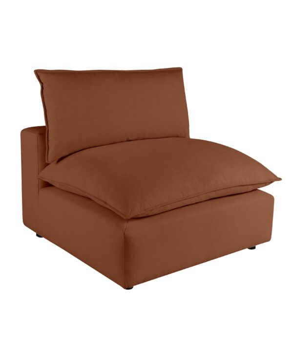 Cali Performance Fabric Modular Armless Chair - Luxe Home Furnishings (Jersey City, NJ)