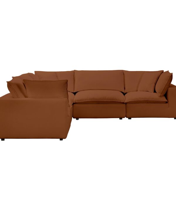 Cali 5-Piece Performance Fabric Modular L-Sectional - Luxe Home Furnishings (Jersey City, NJ)