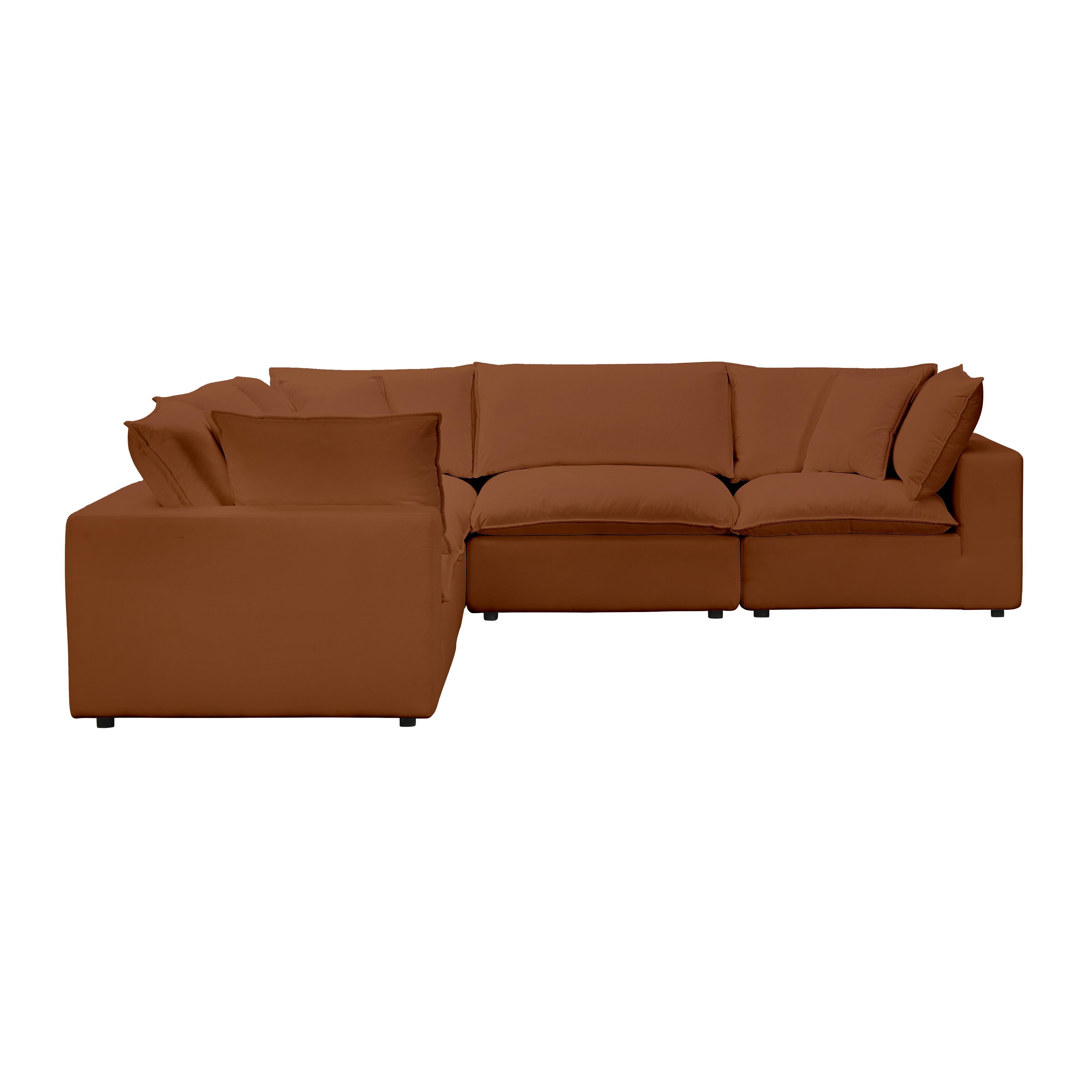Cali 5-Piece Performance Fabric Modular L-Sectional - Luxe Home Furnishings (Jersey City, NJ)