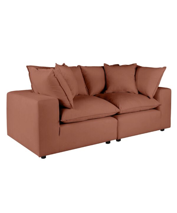 Cali 80" Performance Fabric Modular Loveseat - Luxe Home Furnishings (Jersey City, NJ)