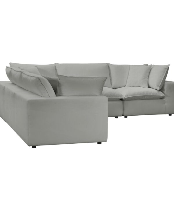 Cali 5-Piece Performance Fabric Modular L-Sectional - Luxe Home Furnishings (Jersey City, NJ)