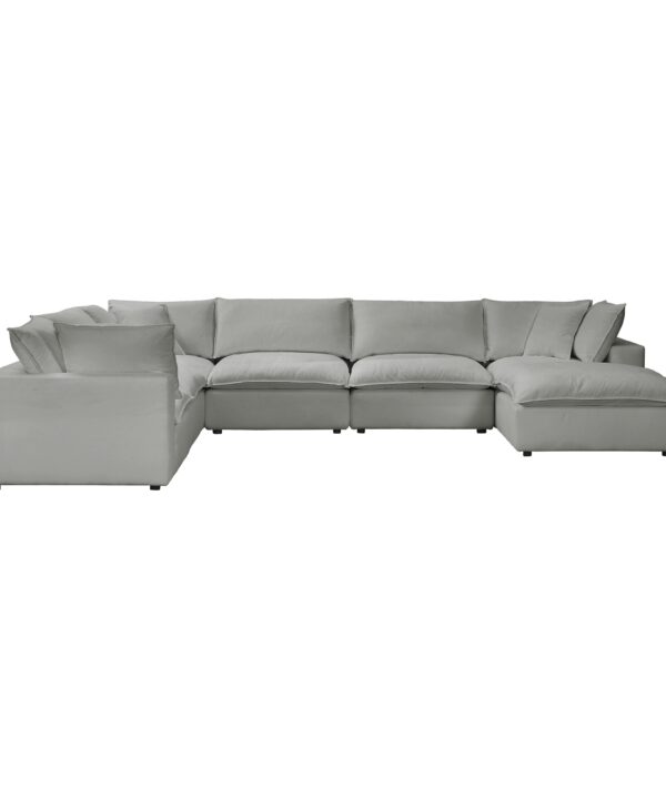 Cali 7-Piece Performance Fabric Modular Large Chaise Sectional - Luxe Home Furnishings (Jersey City, NJ)